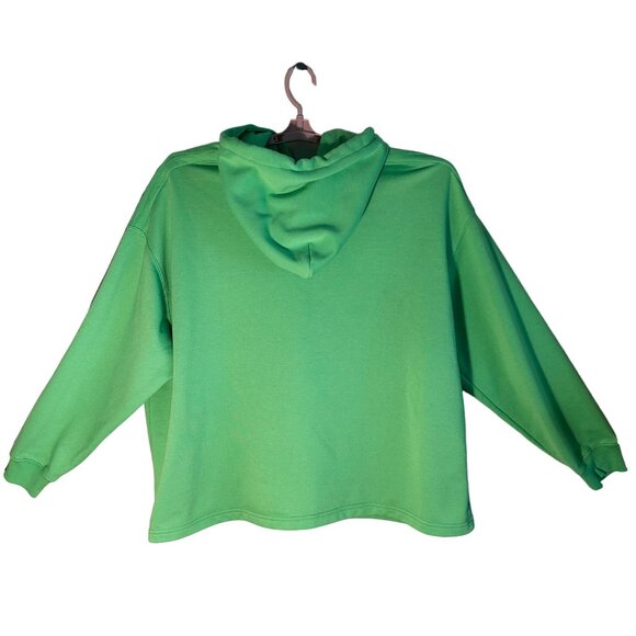 We11done Graphic Oversized Small Ex-Boyfriend Green Hooded T-Shirt/Sweatshirt - Picture 2 of 9